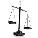 Bey-Berk Bronze Balance Scale – 16" Metal Cast with Personalized Marble Base, Justice Symbol, Lawyer Collectible