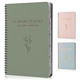Aesthetic 2025-2026 Academic Planner - A Beautiful 7" x 10" Daily Planner for Women or Men with Weekly & Monthly Spreads For The 25-26 School Year - Runs From July 2025 - June 2026