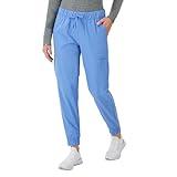 Hanes Cargo, Healthcare Scrub Joggers for Women, Moisture Wicking, CEIL Blue 2, X Large