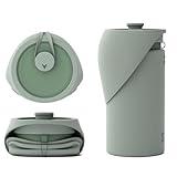 SÄKER Portable Dog Water Bottle, Collapsible Water Bottle for Dogs Perfect for Walking, Hiking and Outdoors | Works as a Portable Water Bowl | Designed in Montreal - 550ml