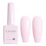 CANNI Light Pink Gel Nail Polish, 1Pcs Baby Pink Gel Polish Soft Pale Color High Gloss Soak Off U V Nail Manicure Salon DIY