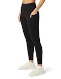 No nonsense Leggings for Women with Tummy Control and Pockets, Athletic High Waist Yoga Pants, Black