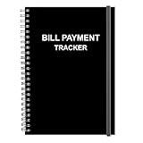 Bill Payment Tracker - Bill Tracker Notebook, Monthly Bill Organizer & Planner for Personal Budgeting Financial, Bill Payments Checklist Organizer, 5.8" x 8.25" Bill Organizer with Pocket