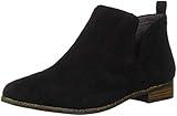 Dr. Scholl's Shoes Women's Rate Ankle Boot, Black Perforated Microfiber Suede, 8 US