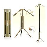 BougeRV Telescopic Camping Light, 15600mAh Collapsible Outdoor Light, Rotatable Electric Lantern, IP54 Waterproof Flashlight, Cordless Camping Tent Lamp for Emergency, Camping, Hiking, 2025 Version