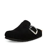 Madden Girl Women's Prim Clog, Black Fabric, 7.5