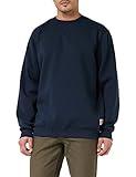 Carhartt Men's Midweight Crewneck Sweatshirt,New Navy,Large