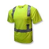 Radians unisex adult St11 Industrial Safety Shirt Short Sleeve, Safety Green, X-Large US