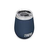 YETI Rambler 10 oz Wine Tumbler, Vacuum Insulated, Stainless Steel with MagSlider Lid, Navy