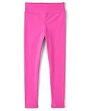 The Children's Place Girls' Soft Active Everyday Pull On Leggings, Pink Summer