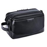 BAGSMART Toiletry Bag for Men, Large Travel Toiletry Organizer, Dopp Kit Water-resistant Shaving Bag for Toiletries Accessories - Black