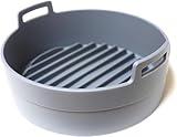 Premium Air Fryer Silicone Pot Liner | EXTRA STRONG | Food Safe Air fryers Accessories | Replacement of Flammable Parchment Paper Liners | No More Cleaning Basket After Using Airfryer (3-5QT)