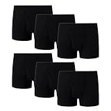 Family Feeling 6 Packs Big Boys' Cotton black Boxer Brief Underwear Size 12