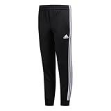 adidas Boys' Big Active Sports Athletic Tricot Jogger Pant, Iconic Black, M 10/12