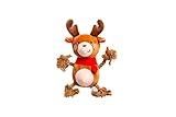 Pearhead Holiday Reindeer Dog Toy, Perfect Holiday Stocking Stuffer Or Gift for Your Dog, Dog Lover, Rope and Plush Dog Toy