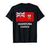 Manitoba Canada Province Vintage Canadian Provincial Flag T-Shirt
