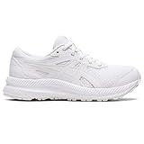 ASICS Kid's Contend 8 Grade School Running Shoes, 3, White/White