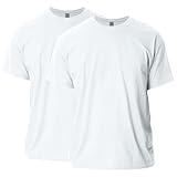 Gildan Adult Ultra Cotton T-Shirt, Style G2000, Multipack, White (2-Pack), Medium