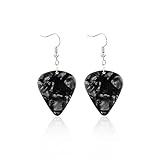 FunBoat Eddie Munson Guitar Pick Earring - Rock Music Earrings - Halloween Costume Jewelry Gifts for Women Men and Music Lovers (Eddie Earring - A)