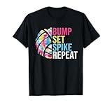 Bump Set Spike Repeat Volleyball Shirt For Girls Teens Women T-Shirt