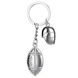 MUAMAX Rugby Keychain for Men Women,Rugby Keyring,Sports Gifts Keychain for Women Men Sport Lovers,American Football Keychains,Backpack Charm Pendant,Sports Key chain for Men's teenagers Gift