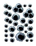 3D Bullet Hole Car Stickers, Simulation Stereoscopic Fake Gun Bullet Holes Stickers Automotive Tattoo Decorations Accessories Bullet Waterproof Car Decals, Bumper Stickers, Decals and Magnets (2H659)