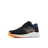 New Balance KIds Arishi Fresh Foam v4 Sneaker, BLACK/BLUE AGATE/BLAZE ORANGE, 5.5 W Big Kid (8-12 Years)