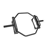 CAP Barbell Olympic Trap Bar, Hex Bar, Shrug Bar, Deadlift Bar, Black, 50 inches