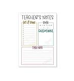 Tiny Expressions Teacher Notepad - Teacher To Do List Note Pad - Stationary Must Haves for Elementary and Middle School - Teacher Appreciation Gifts