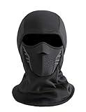 IRELIA Winter Windproof Fleece Ski Mask Balaclava Headwear Motorcycle Thermal Face Mask Bandanas Black