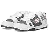 DC Men's STAG Skate Shoe, White, 8