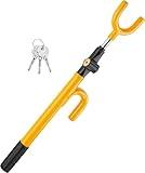 CARTMAN Vehicle Steering Wheel Lock Car Anti Theft Security Lock with Adjustable Length Fit for Cars Trucks Vans and SUVs
