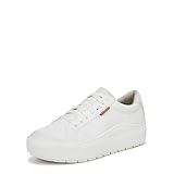 Dr. Scholl's Shoes Womens Time Off Platform Slip On Fashion Sneaker,White Smooth,9