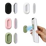XYOFUN Magnetic Remote Control Holder Wall Mount - 4 Pcs No Drill Self-Adhesive Organizer for Air Conditioner & TV Remotes, Storage Caddy for Televisions Backside - Multicolor