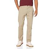 Amazon Essentials Men's Slim-Fit Casual Stretch Chino Pant, Tan, 32W x 32L