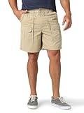 Lee Men's Side Elastic 7.5" Cargo Short, Buff