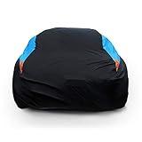 MORNYRAY Waterproof Car Cover All Weather Snowproof UV Protection Windproof Outdoor Full car Cover, Universal Fit for Sedan (Fit Sedan Length 194-206 inch, Blue)