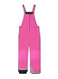 WULFUL Kids Ski Bib Pants Waterproof Boys Girls Winter Snow Pants Rose Red