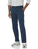 Amazon Essentials Men's Straight-Fit Casual Stretch Chino Pant, Dark Navy, 36W x 32L