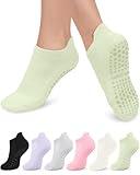 Pilates Socks with Grips for Women, Grip Yoga Socks for Ballet Barefoot Workout Athletic Socks