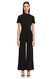 Donna Morgan Women's Sleek Style Jumpsuit Office Workwear Event Guest of, Black