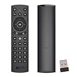 Backlit Voice Remote Control,USB Wireless Voice Control Sensing 2.4G Air Remote Mouse with IR Learning for PC,Projector,Smart TV,Android TV Box,Nvidia Shield(G20S Pro)