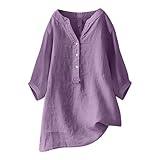 Linen Gauze Shirts for Women,Exercise Workout Prime Free,Prime The Day 2025,Todays Daily Deals,The Deal,My Prime Account,Prime Blouses Day Deals 2025,Deals for Men A-Purple