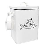 Vumdua Dog and Cat Food Storage Container, Farmhouse Pet Food Containers with Lid and Dry Food Scoop, Durable Airtight Great Gift for Pet Owners