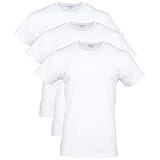 Gildan Men's Cotton Stretch T-Shirts, Multipack, Artic White (Crew 3-Pack), Large