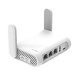 GL.iNet GL-SFT1200 (Opal) Secure Travel WiFi Router, AC1200 Dual Band Gigabit Ethernet Wireless Network, IPv6 USB 2.0, Repeater Bridge Access Point Mode, Router for Public Use, Easy Setup with Guide