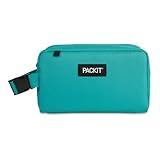 PackIt® Freezable Snack Box, Teal, Built with ECOFREEZE® Technology, Collapsible, Reusable, Zip Closure with Buckle Handle, Designed For Work Snacks, Fresh Snacks On the Go, Adults, and All Ages