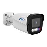 GW Security 6K 12MP TAA & NDAA Compliant Two-Way Audio Full Color Day & Night Outdoor Indoor Face Recognition Full-Time Color Night Vision PoE IP Bullet Security Camera (GW1262801T)