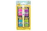 Post-it Flags Value Pack, Assorted Bright Colors, Stays Where You Place Them and Repositions as Needed, 1 in. Wide, 50/Dispenser, 4 Dispensers/Pk, Free Flag+ Highlighter, (680-PPBGVA)