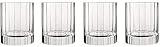 Luigi Bormioli Bach 11.25 oz Double Old Fashioned Glasses - Set of 4 Durable Lead-Free SON.hyx Crystal Drinkware, Titanium Reinforced, Made in Italy, Dishwasher Safe Bar Glassware